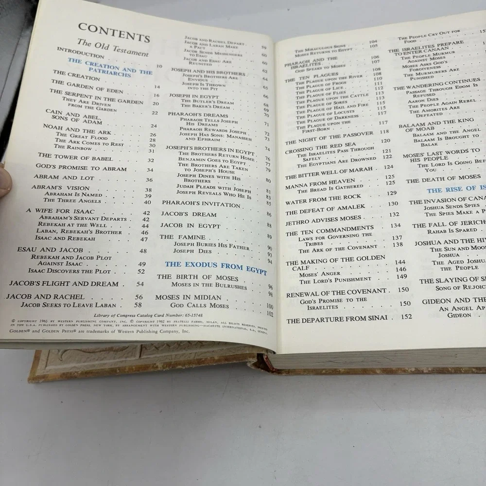 Vintage The Children's Bible Golden Press Illustrated Stories Hardcover 1965‎